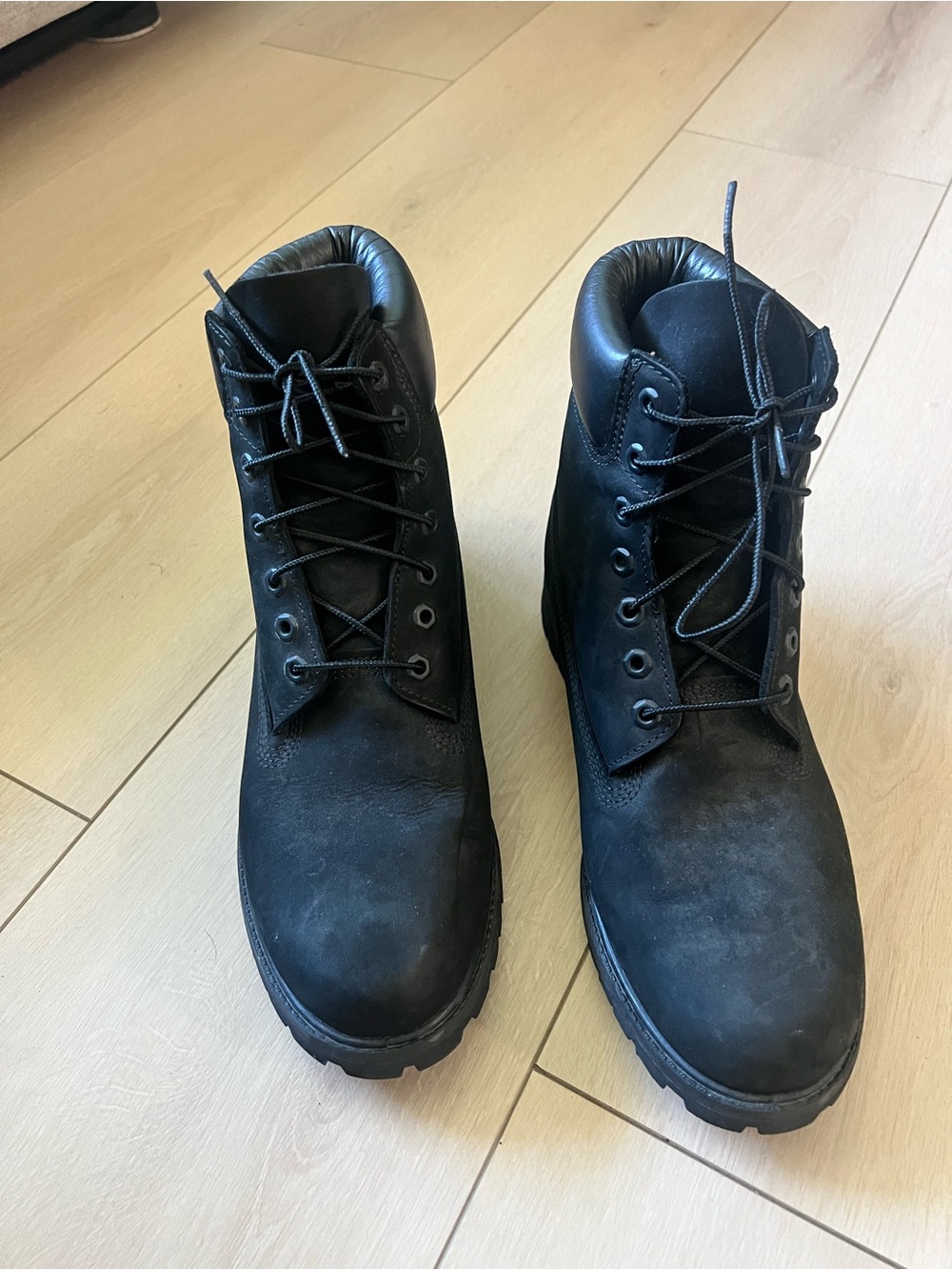 Timberland Men's Black Rugged Lace-Up Boots